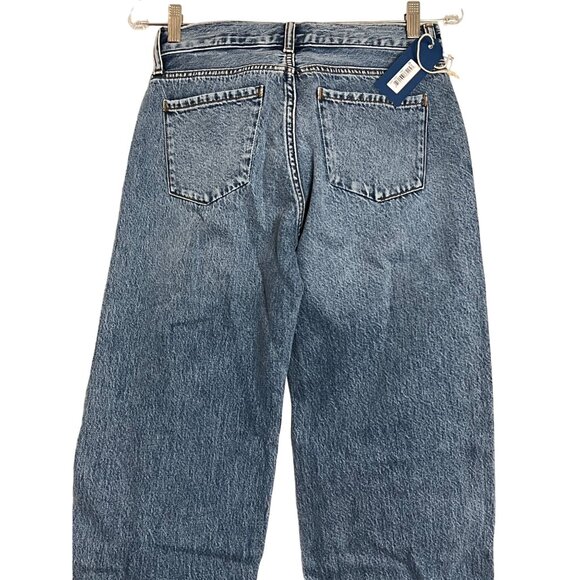 NWT Daily Blue by Adriano Goldschmied Wide Barrel Cotton Jeans Size 24 - Picture 6 of 12